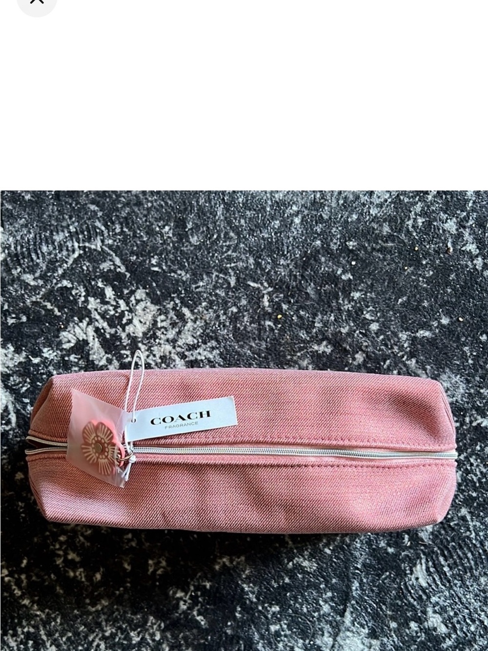Coach Pink Canvas Zip Cosmetic Pouch - Picture 3 of 5